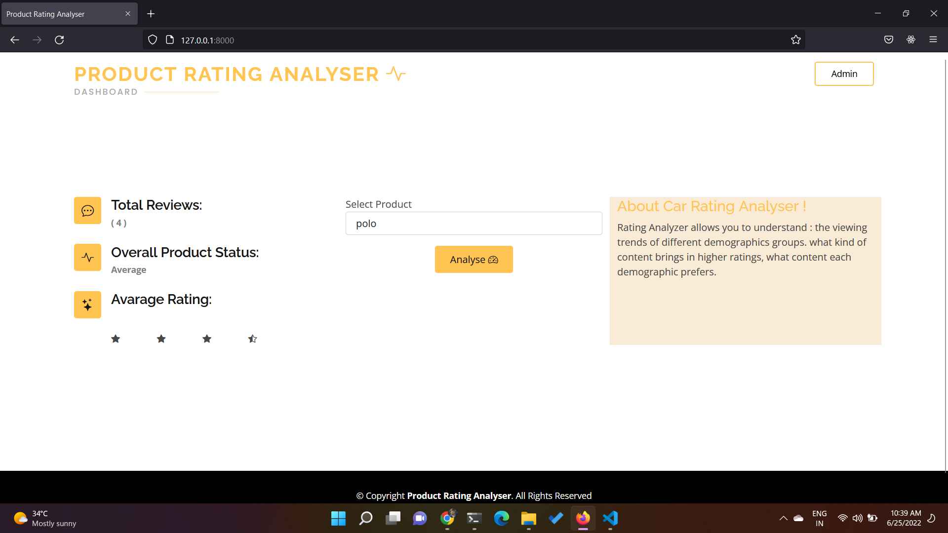 Product Rating Analyzer Using NLP