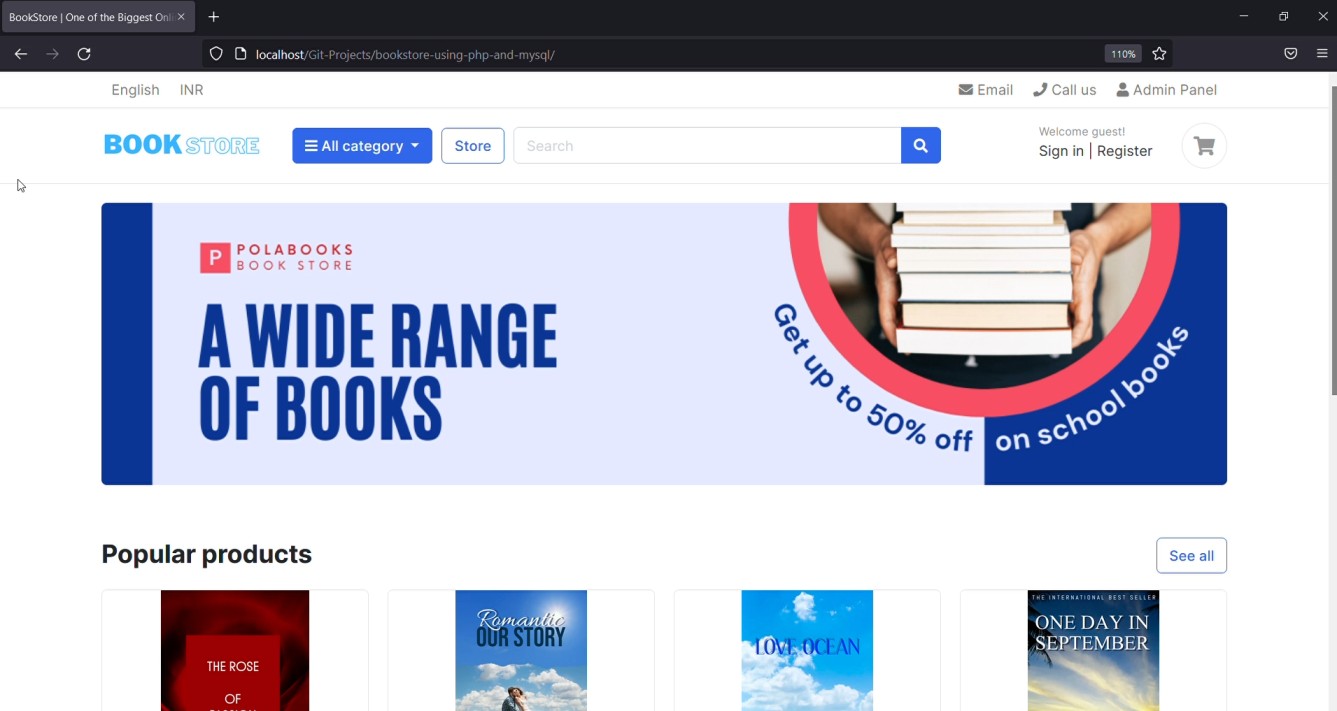 BookStore - E-Commerce Web Application 